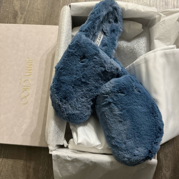 New in box Jimmy Choo Faux Fur Aliette Slippers - Picture 3 of 11